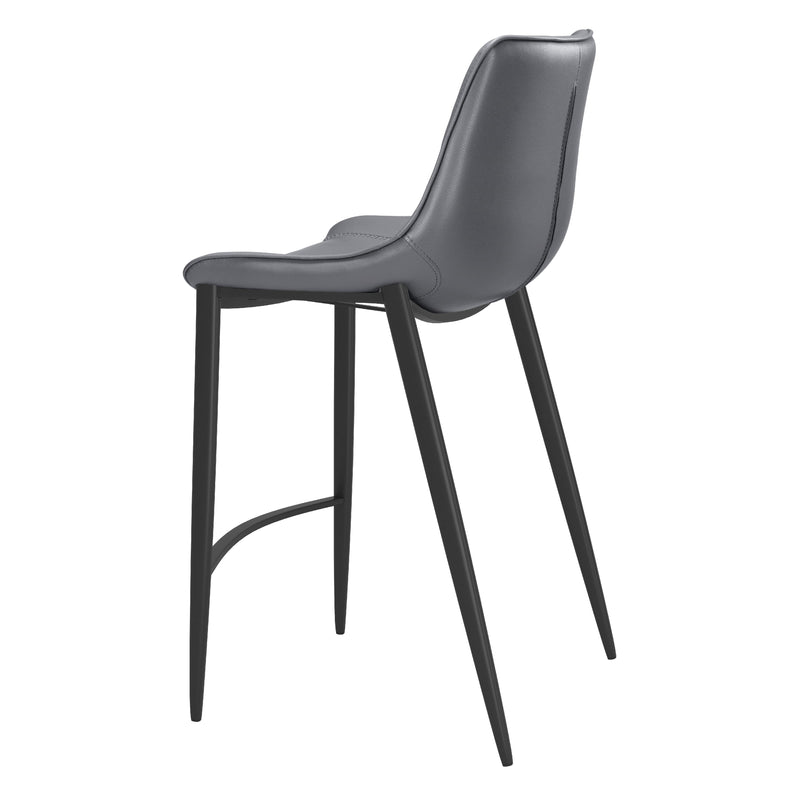  Zuo Magnus 109392 Counter Stool - Dark Grey & Black IMAGE 5