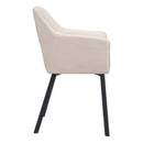  Zuo Adage 109400 Dining Chair - Beige IMAGE 2