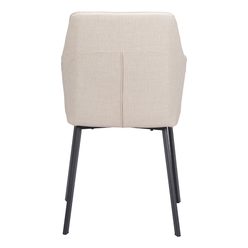  Zuo Adage 109400 Dining Chair - Beige IMAGE 4