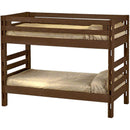 Crate Designs Furniture B4005Q Twin/Twin Extra-Long Bunk Bed - Brindle IMAGE 1