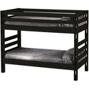 Crate Designs Furniture E4005T Twin/Twin Tall Bunk Bed - Espresso IMAGE 1