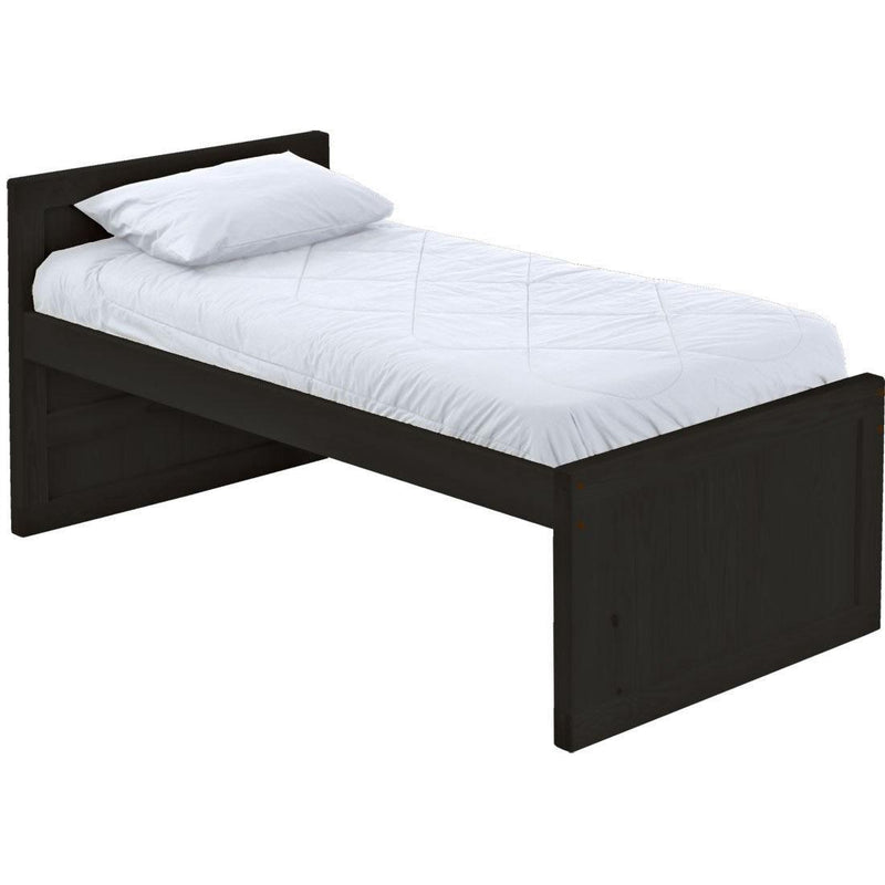 Crate Designs Furniture E4011Q Extra-Long Twin Captain's Bed - Espresso IMAGE 1