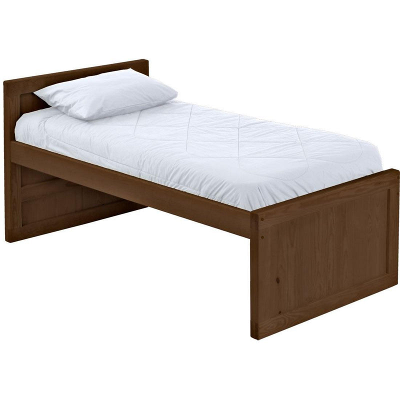 Crate Designs Furniture B4411 Full Captain's Bed - Brindle IMAGE 1