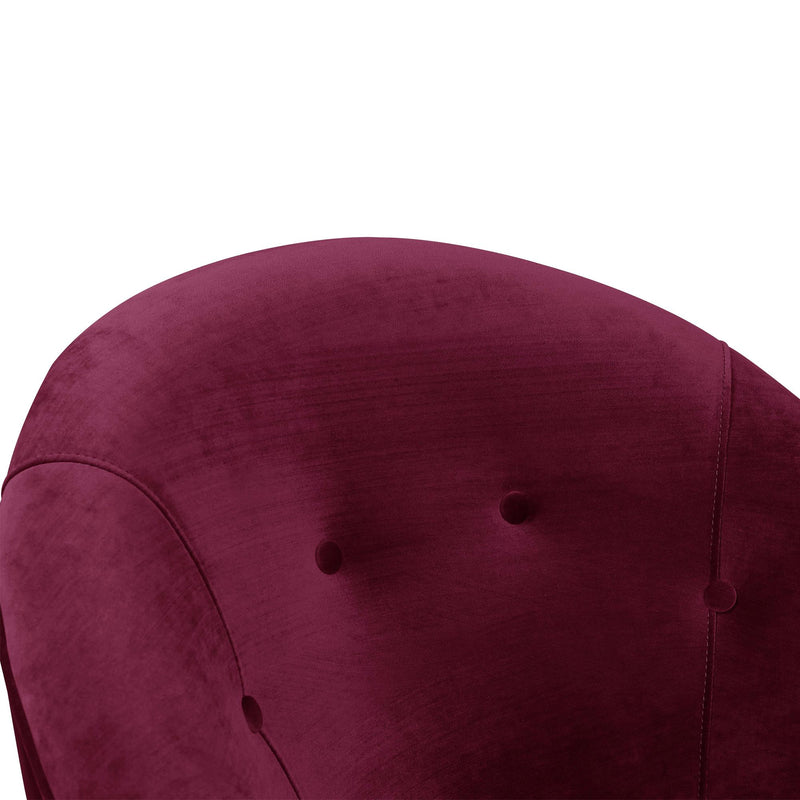  Elements International Trinity Accent Chair (gold stainless legs) IMAGE 4