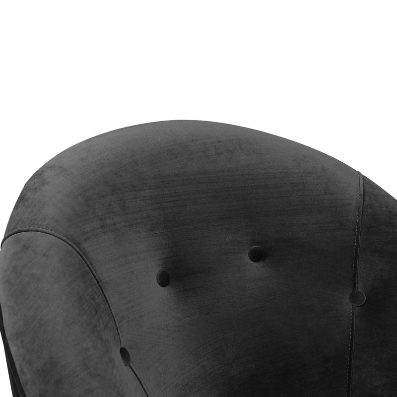  Elements International Trinity Accent Chair (gold stainless legs) IMAGE 4