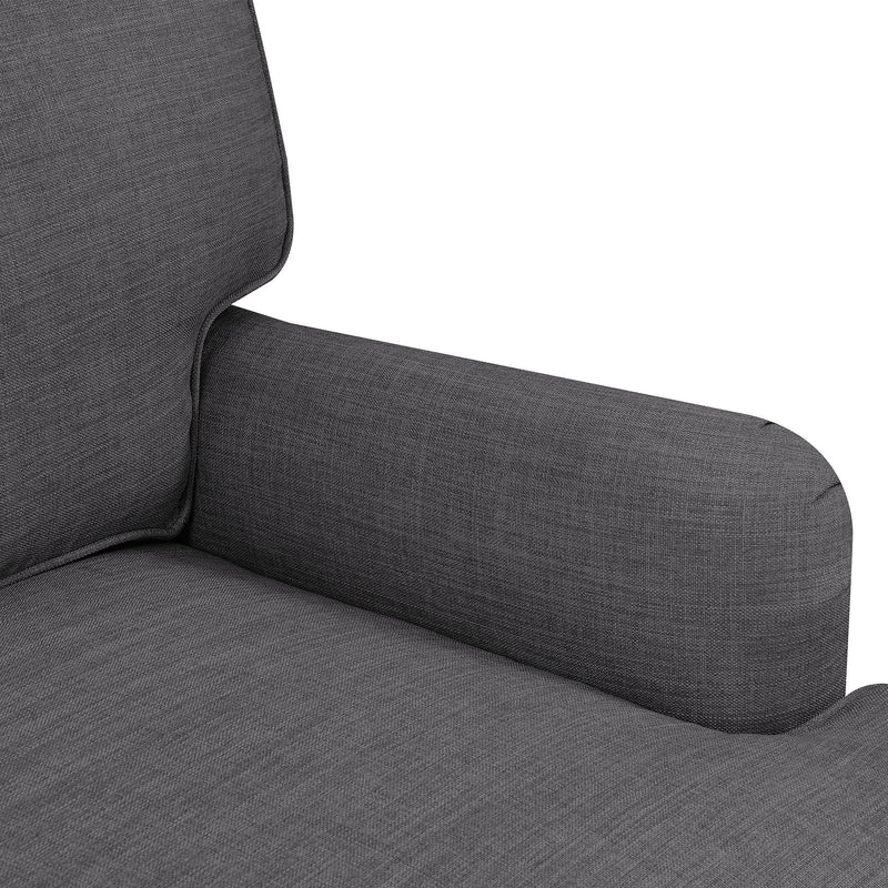  Elements International Abby Chair in Heirloom Charcoal IMAGE 8
