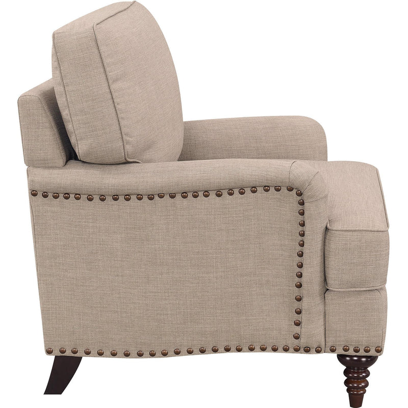  Elements International Abby Chair in Heirloom Smoke / Pewter IMAGE 3