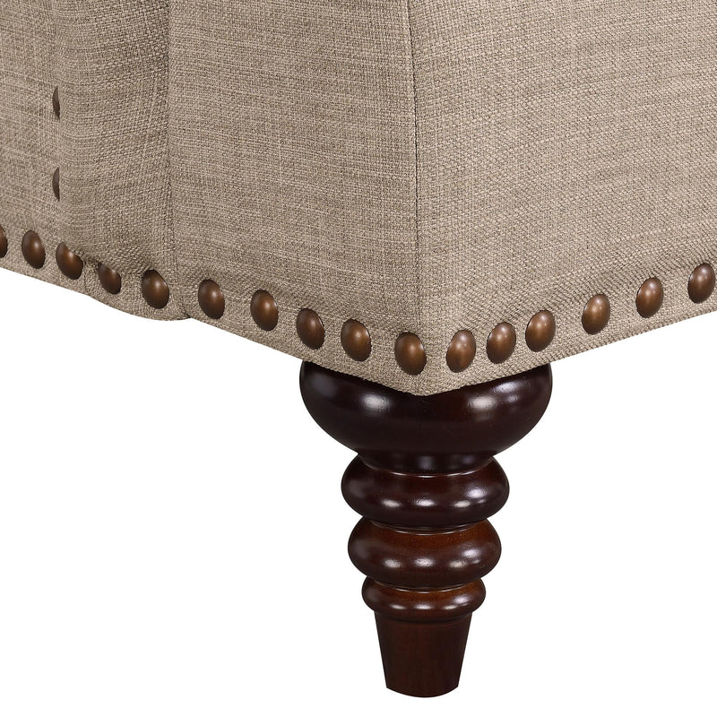  Elements International Abby Loveseat W/Pillows in Heirloom Smoke / Pewter IMAGE 11