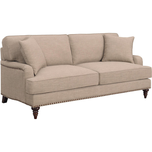  Elements International Abby Sofa W/Pillows in Heirloom Smoke / Pewter IMAGE 1