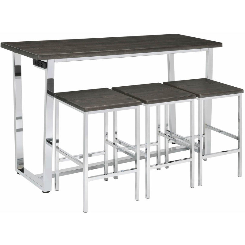  Elements International Nadia Multipurpose Bar Table Set IMAGE 1