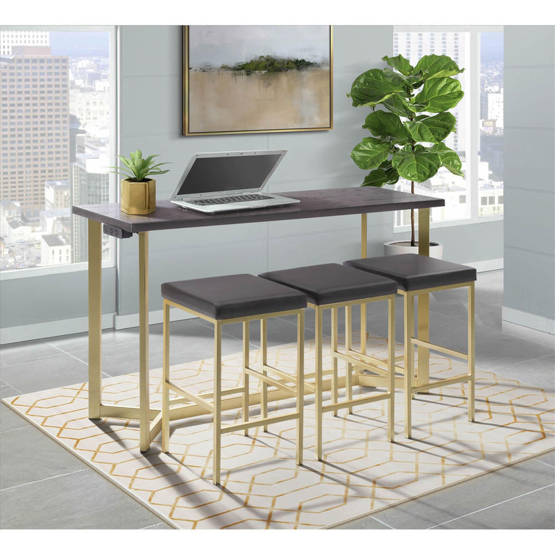  Elements International Harper Bar Table Single Pack (Table + Three Stools) IMAGE 15