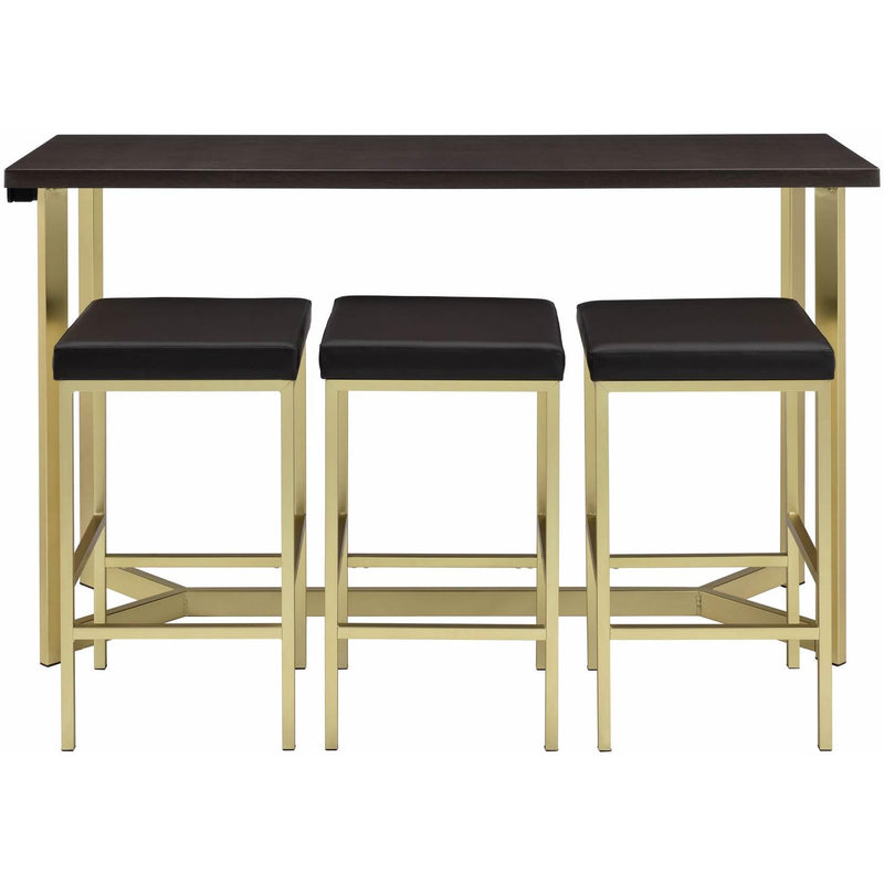  Elements International Harper Bar Table Single Pack (Table + Three Stools) IMAGE 2