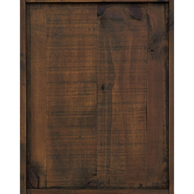  Elements International Industrial Chocolate / Brown finish Tall Curio IMAGE 12