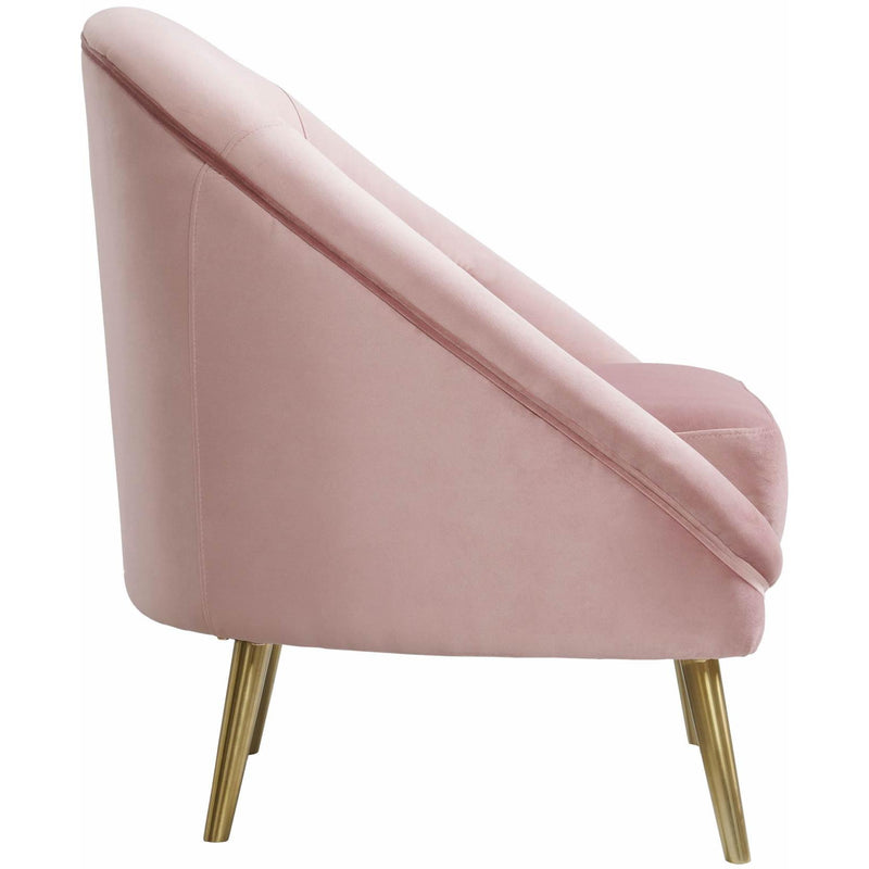  Elements International Trinity 16070 Chair W/Gold Leg Broadway Blush IMAGE 3