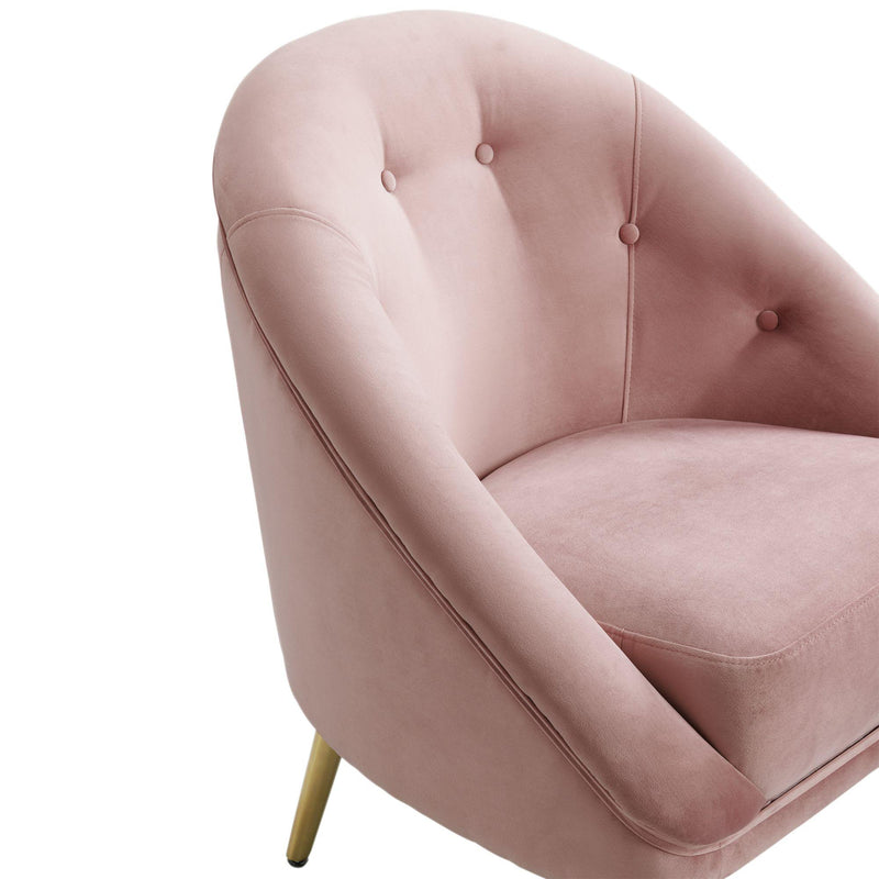  Elements International Trinity 16070 Chair W/Gold Leg Broadway Blush IMAGE 5