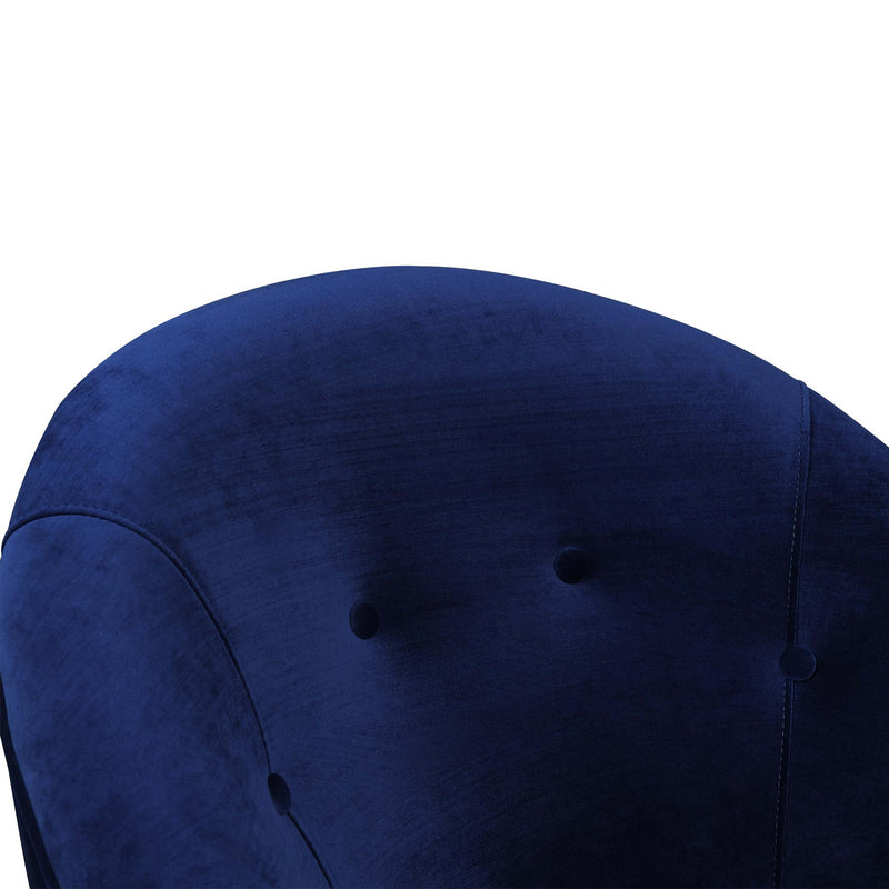  Elements International Trinity Accent Chair (gold stainless legs) IMAGE 4