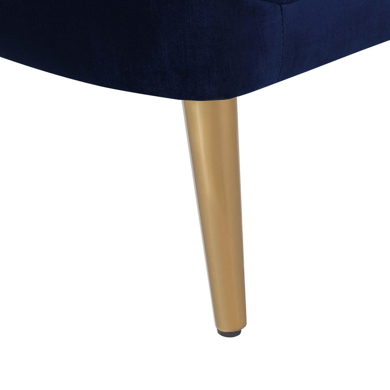  Elements International Trinity Accent Chair (gold stainless legs) IMAGE 5