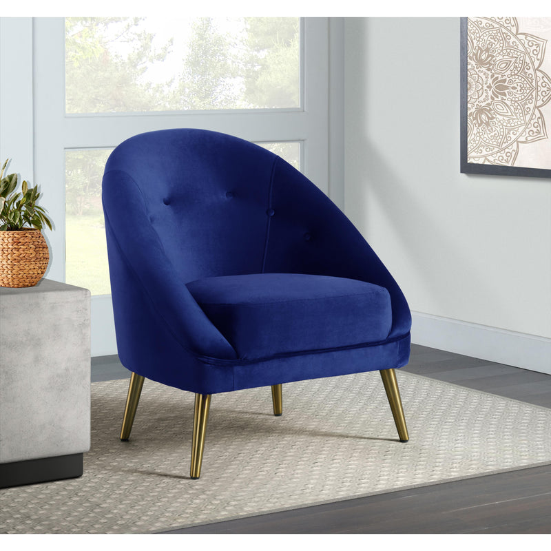  Elements International Trinity Accent Chair (gold stainless legs) IMAGE 6