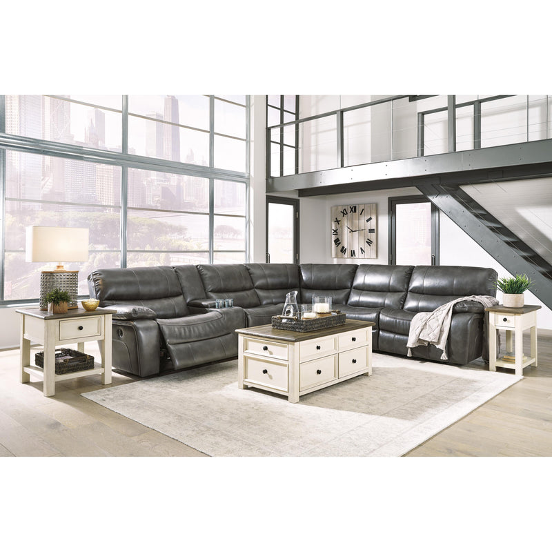 Signature Design by Ashley Mayall Power Reclining Leather Look 6 pc Sectional 6670258/6670257/6670219/6670277/6670246/6670262 IMAGE 4