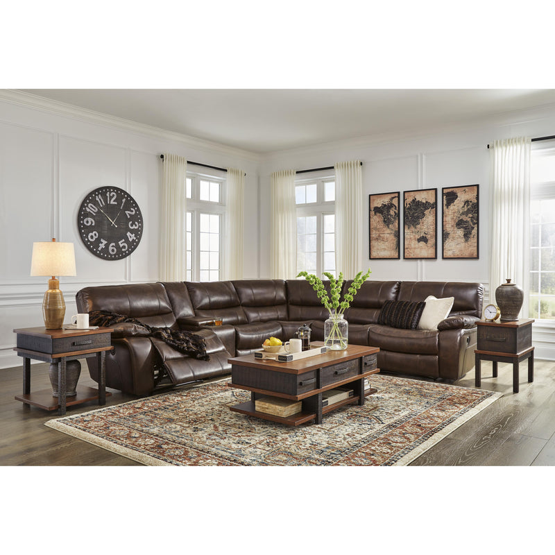 Signature Design by Ashley Mayall Power Reclining Leather Look 6 pc Sectional 6670358/6670357/6670319/6670377/6670346/6670362 IMAGE 6