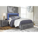 Signature Design by Ashley Lodanna B214B12 Queen Panel Bed with 2 Storage Drawers IMAGE 2