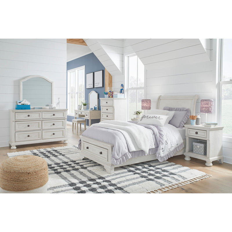 Signature Design by Ashley Robbinsdale B742B12 Twin Sleigh Storage Bed IMAGE 8