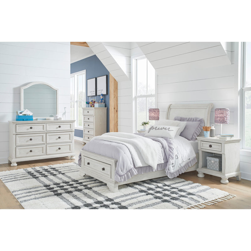 Signature Design by Ashley Robbinsdale B742B12 Twin Sleigh Storage Bed IMAGE 9