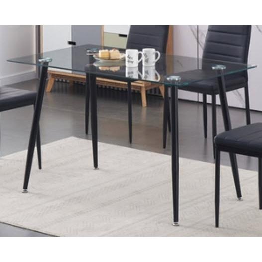 IFDC Dining Table with Glass Top T 5030 IMAGE 1