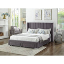 IFDC King Upholstered Platform Bed with Storage IF 5310 - 78 IMAGE 1