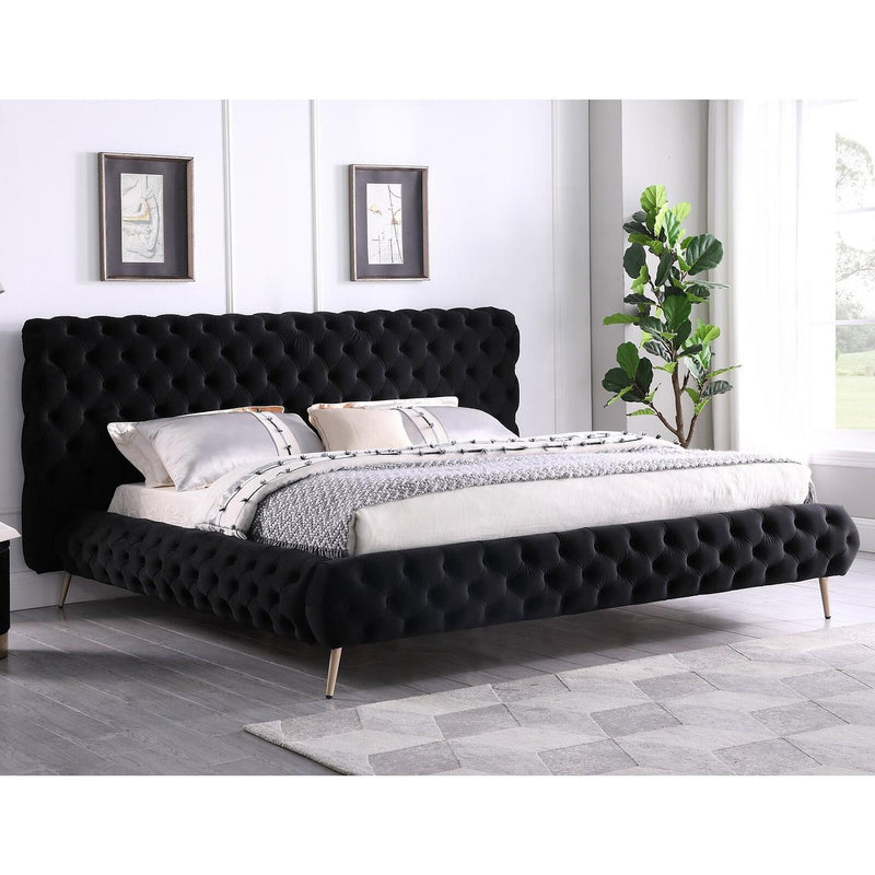 IFDC King Upholstered Platform Bed IF 5866 - 78 IMAGE 1