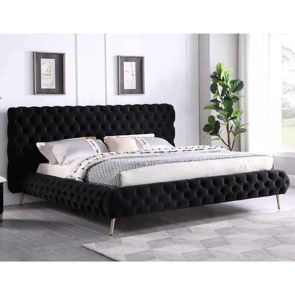 IFDC Queen Upholstered Platform Bed IF 5866 - 60 IMAGE 1