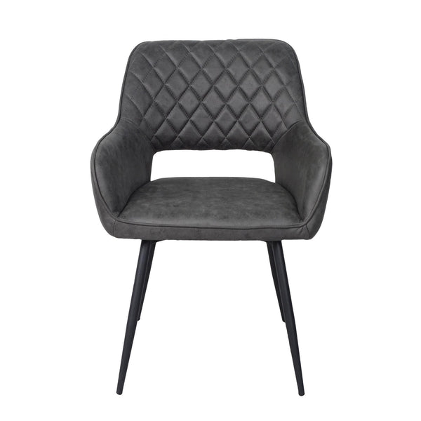 Corcoran Importation Dining Chair DC-1817-BL Leather Side Chair - Black IMAGE 1