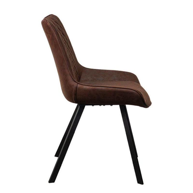 Corcoran Importation Dining Chair DF-1667-BR Leather Side Chair - Brown IMAGE 7
