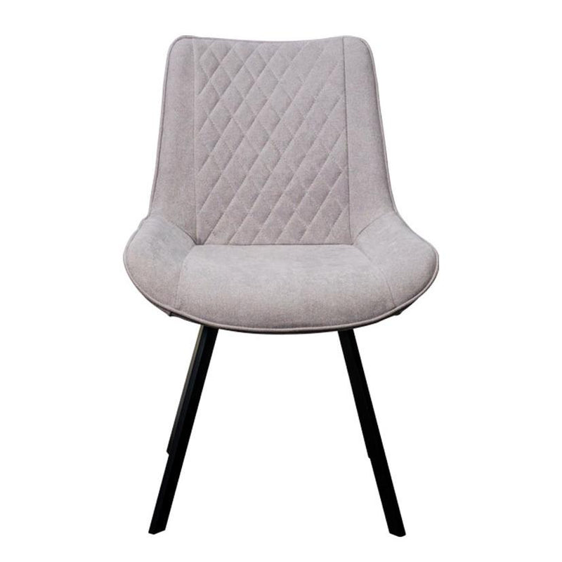 Corcoran Importation Dining Chair DF-1667-GR Leather Side Chair - Grey IMAGE 1