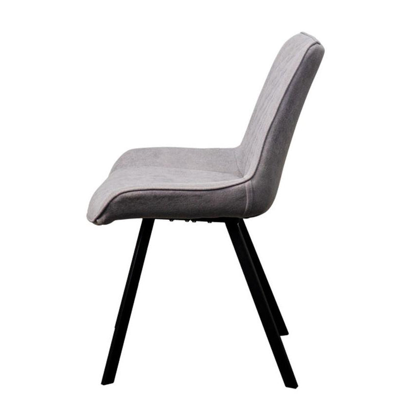 Corcoran Importation Dining Chair DF-1667-GR Leather Side Chair - Grey IMAGE 6