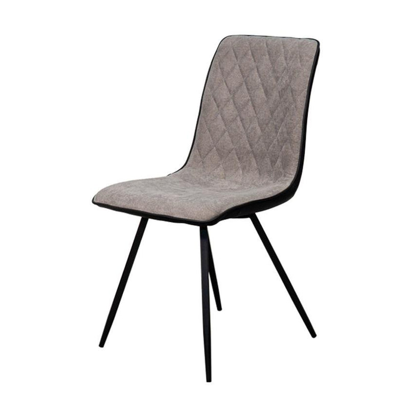 Corcoran Importation Dining Chair DF-1721-GR-2 Leather Side Chair - Grey IMAGE 1