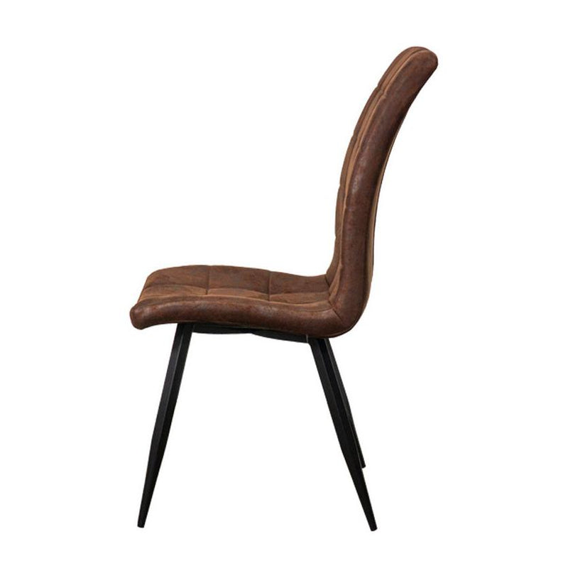 Corcoran Importation Dining Chair DF-1315-BR Leather Side Chair - Brown IMAGE 2