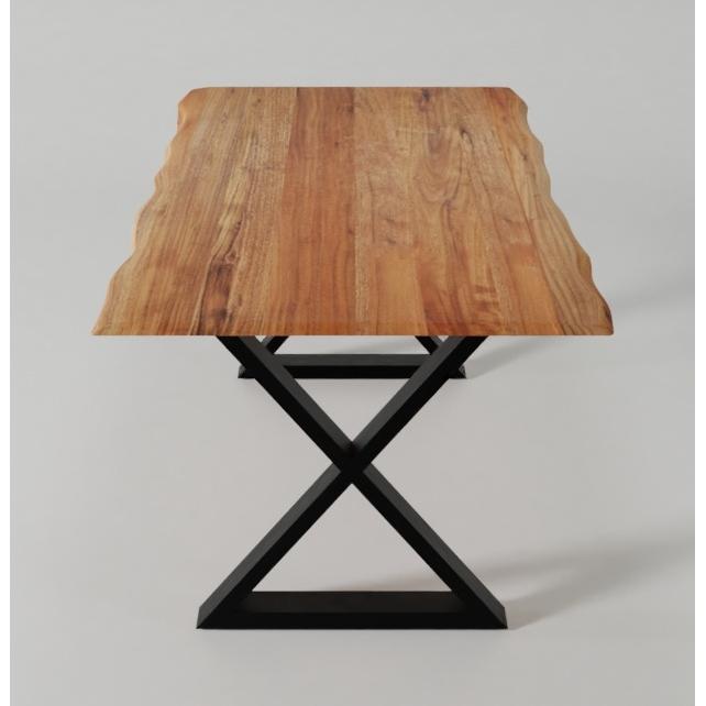 Corcoran Importation Zen Dining Table with Pedestal Base ZEN-13-BL IMAGE 3