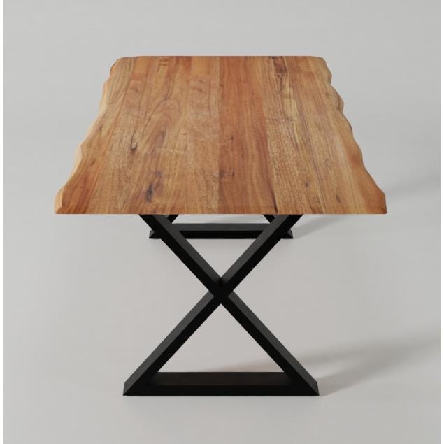 Corcoran Importation Zen Dining Table with Pedestal Base ZEN-13-BL IMAGE 7