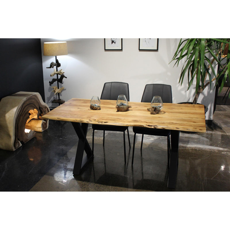 Corcoran Importation Zen Dining Table with Pedestal Base ZEN-13-BL IMAGE 9