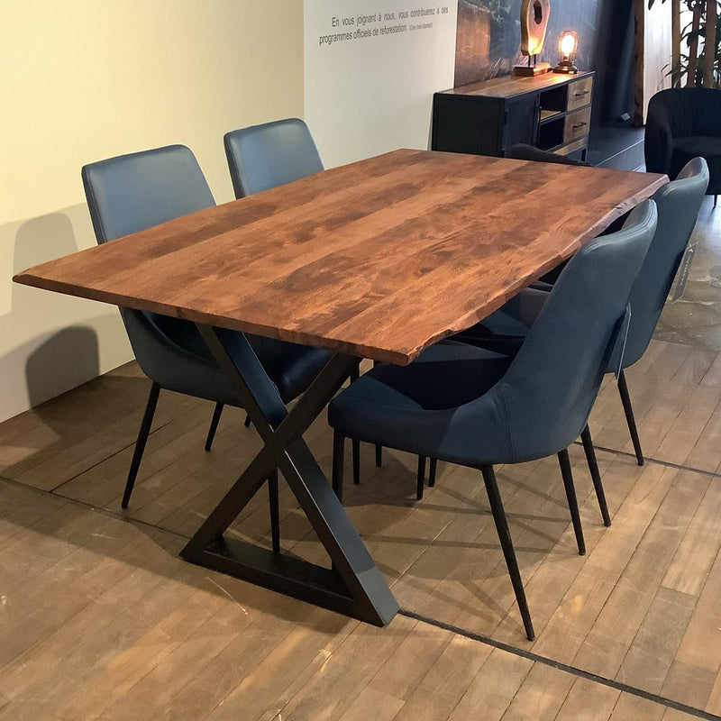 Corcoran Importation Zen Dining Table with Pedestal Base ZEN-13-BLSB IMAGE 4