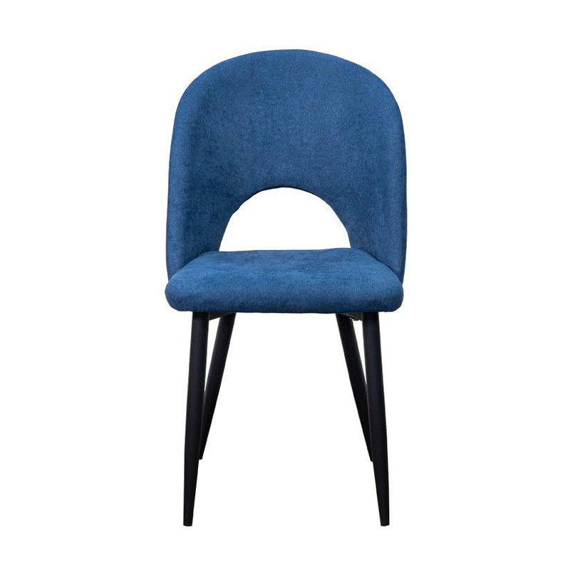 Corcoran Importation Dining Chair DF-1788-BLUE Leather Side Chair - Blue IMAGE 1