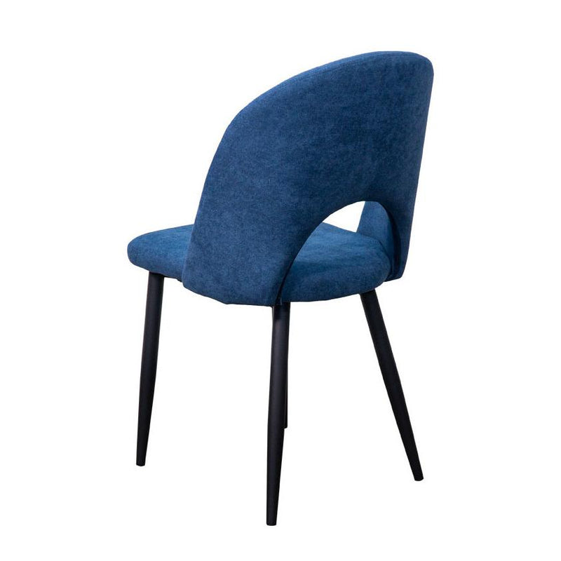 Corcoran Importation Dining Chair DF-1788-BLUE Leather Side Chair - Blue IMAGE 4