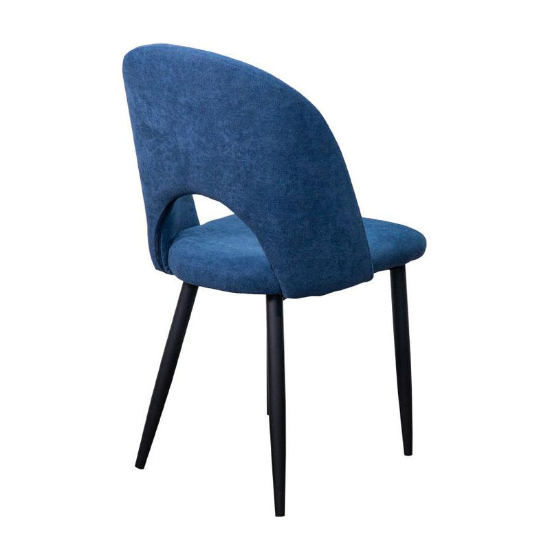 Corcoran Importation Dining Chair DF-1788-BLUE Leather Side Chair - Blue IMAGE 6