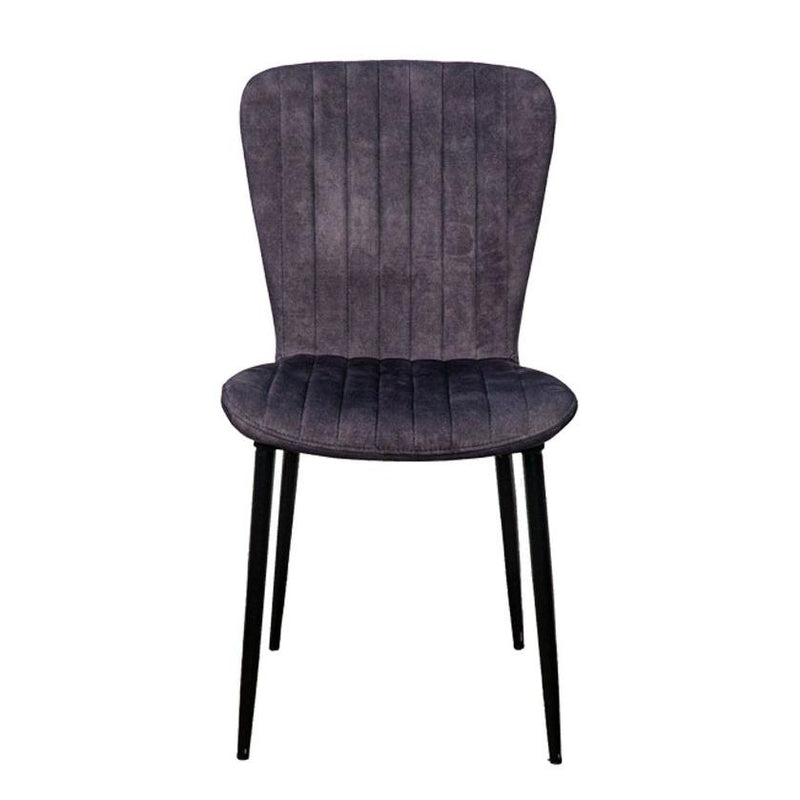 Corcoran Importation Dining Chair NH-6700-GR Leather Side Chair - Grey IMAGE 1