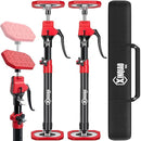 XINQIAO Third Hand Tool 3rd Hand Support System, Premium Steel Support Rod with 154 LB (70KG) Capacity for Cabinet Jack, Drywall Jack& Cargo Bars, 125 CM - 290 CM Long