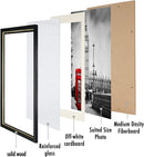 12x16 Picture Frame Display Pictures 11×14 With Mat 12×16 Without Mats for Table Top Display and Wall Mounting Photo Frame Wood Frame Strengthened Glass Display Black