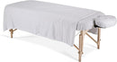 EARTHLITE Flannel Massage Table Sheet Set ? Commercial Grade, Soft, Double-Napped 3-Piece Set (Top, Fitted, Face Pillow Cover) 63197