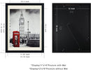 12x16 Picture Frame Display Pictures 11×14 With Mat 12×16 Without Mats for Table Top Display and Wall Mounting Photo Frame Wood Frame Strengthened Glass Display Black