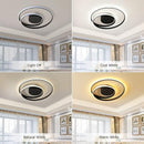 DLLT Dimmable LED Flush Mount Ceiling Light Lighting with Remote-48W Close to Ceiling Lights Fixture for Bedroom, Dining Room, Living Room, Color Changeable 3000-6000K, Black